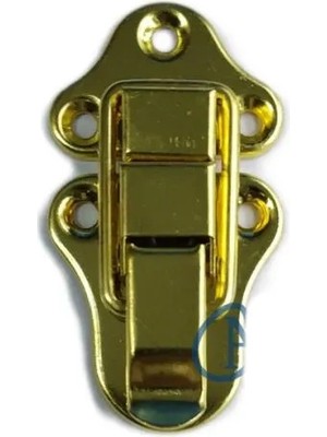 Sandık, Kutu Klipsi, Ön Kilidi - 72X40MM, Altın, 100 Adet ( Lisinya )