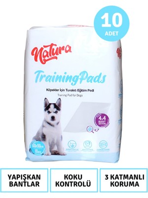 3 Katlı Köpek Tuvalet Pedi 60X90 cm 10'lu Set, Temiz ve Pratik Kullanım