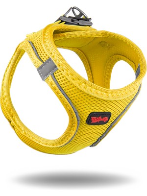 Nefes Alabilir, Yumuşak, Dayanıklı, Küçük ve Orta Boy Kedi ve Köpek Göğüs Tasması, Sarı