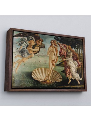 Çerçeveli Sandro Botticelli'nin Venüs'ün Doğuşu Isimli ESERI-5163