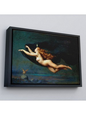 Çerçeveli La Nuit By Auguste Raynaud Kanvas Duvar Sanatı Tablo, Klasik SANAT-5406