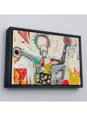 Çerçeveli Jean Michel Basquiat'in Untitled 1982 Kanvas TABLO-5016