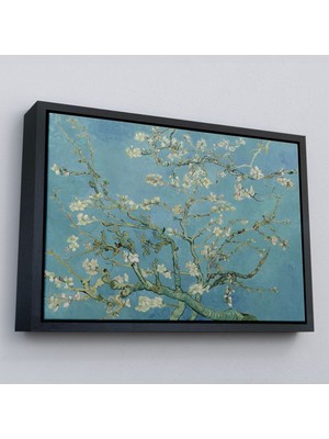 Çerçeveli Vincent Van Gogh-Blossoming Badem Ağacı Eseri / Blossoming Almond Tree (1890)-5164