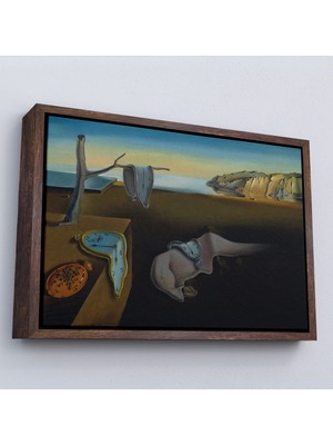 Çerçeveli Salvador Dali - Belleğin Azmi Tablo - The Persistence Of MEMORY-7128