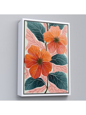 Çerçeveli Şakayık Çiçekleri TABLO-7640