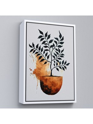 Çerçeveli Dekoratif Minimal Bitki TABLOSU-7651