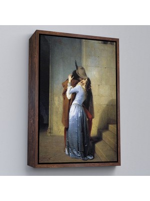 Çerçeveli Francesco Hayez Öpücük Isimli Eseri Duvar TABLOSU-6076