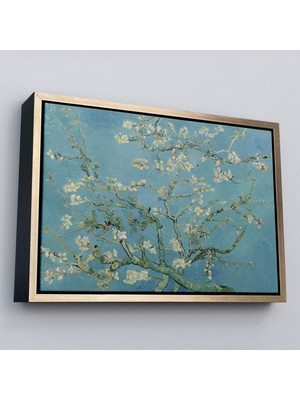 Çerçeveli Vincent Van Gogh-Blossoming Badem Ağacı Eseri / Blossoming Almond Tree (1890)-5164