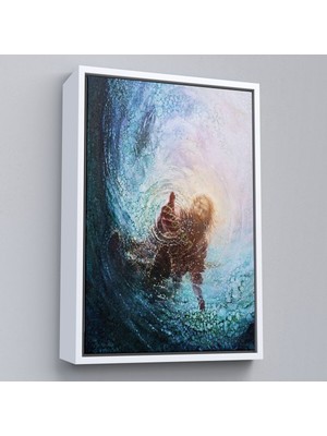 Çerçeveli Tanrının Eli Dekoratif Duvar Tablosu, İSA-6307