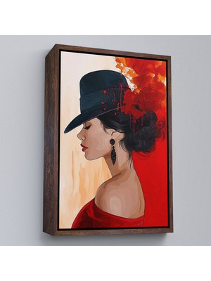 Çerçeveli Güzel Kadın TABLOSU-7573