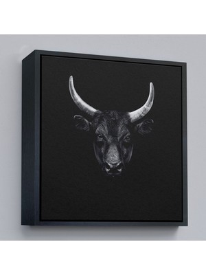 Çerçeveli Boğa Dekoratif Kanvas TABLO-5809