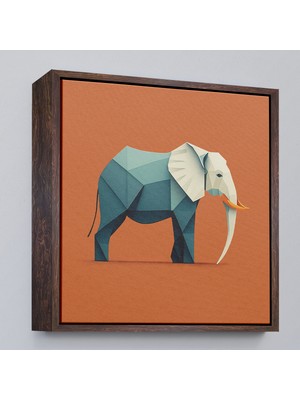 Çerçeveli Yapay Zeka Fil TABLOSU-8311