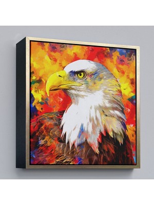 Çerçeveli Yağlı Boya Kartal Kanvas TABLO-5909