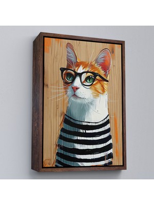 Çerçeveli Cool Kedi TABLO-7644