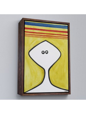 Çerçeveli Alexander Calder - Soyut Kafa Tablosu - HEAD-7321