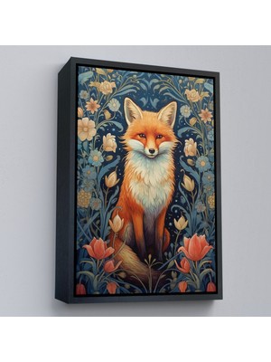 Çerçeveli Sarı Tilki TABLOSU-7547