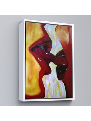 Çerçeveli Öpüşen Çift TABLOSU-7816