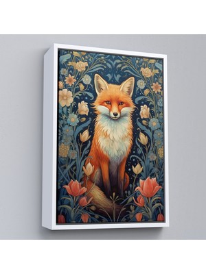 Çerçeveli Sarı Tilki TABLOSU-7547