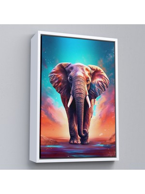 Çerçeveli Yürüyen Fil TABLO-7546