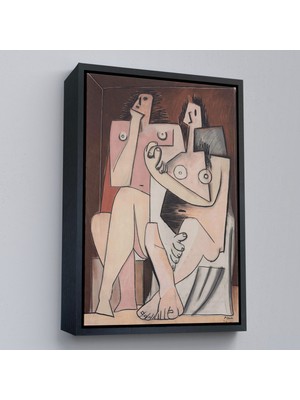Çerçeveli Pablo Picasso - Adam ve Kadın Soyut Tablosu - Homme Et FEMME-7329