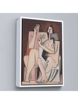 Çerçeveli Pablo Picasso - Adam ve Kadın Soyut Tablosu - Homme Et FEMME-7329