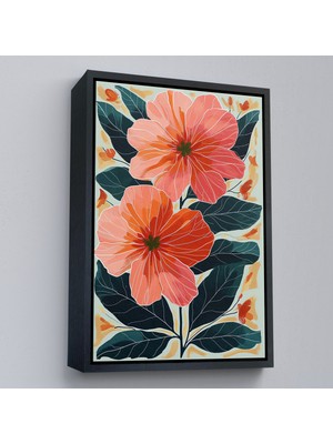 Çerçeveli Şakayık Çiçekleri TABLO-7632