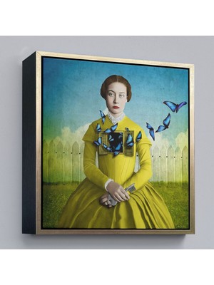 Çerçeveli Ruhların Uçmasına Izin Ver, Gerçeküstü Sanat Kanvas TABLO-5853