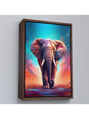 Çerçeveli Yürüyen Fil TABLO-7546