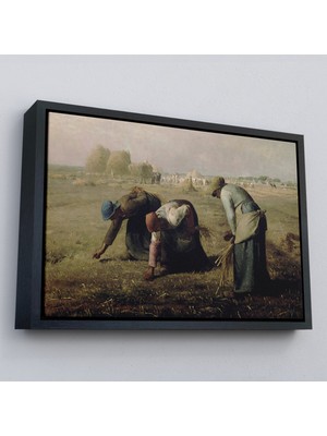 Çerçeveli Millet Darı Toplayıcı Kadınlar Tablosu - Jean-François - FRENCH-6652