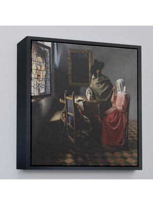 Çerçeveli Şarap Kadehi Tablosu - The Wine GLASS-8358