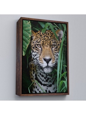 Çerçeveli Leopar Dekoratif Kanvas TABLO-5960