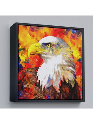 Çerçeveli Yağlı Boya Kartal Kanvas TABLO-5909