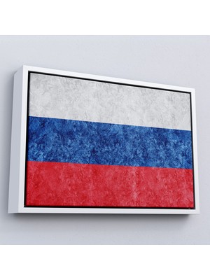 Çerçeveli Rusya BAYRAĞI-7271