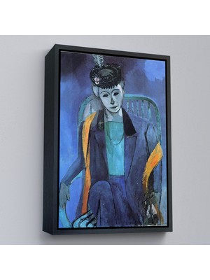 Çerçeveli Henri Matisse - Madame Matisse'in PORTRESI-7324