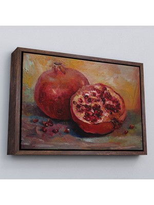 Çerçeveli Nar Yağlı Boya Görünümlü Klasik Sanat TABLOSU-1230