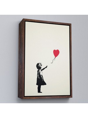 Çerçeveli Banksy - Balonlu Kız Tablo - Girl With BALLOON-7310