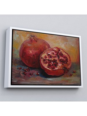 Çerçeveli Nar Yağlı Boya Görünümlü Klasik Sanat TABLOSU-1230