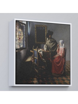 Çerçeveli Şarap Kadehi Tablosu - The Wine GLASS-8358