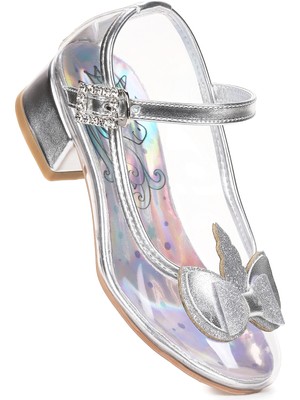  Unicorn Kız Çocuk Topuklu Abiye Şeffaf Ayakkabı