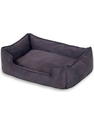 Küçük Irk Kedi ve Köpek Yatağı 60X45CM Gri Renk, Yumuşak ve Rahat Yastık Tasarımı