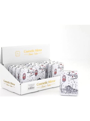 Taşlı Istanbul Tasarımı El Aynası Kalın ALK2484