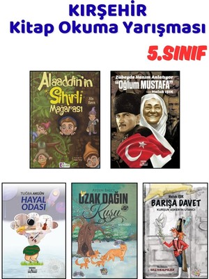 Kırşehir Kitap Okuma Yarışması 5.sınıf Kitapları, 5 Kitap Set, 5.sınıf Masal Öykü