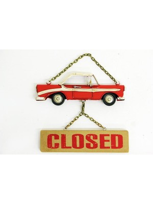 Dekoratif Metal Kapı Yazısı Araba Vintage Dekoratif Hediyelik