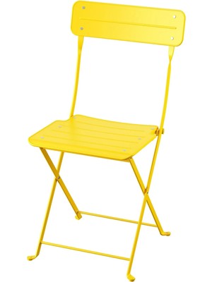 Sundsö Katlanabilir Sandalye Parlak Sarı Mindersiz
