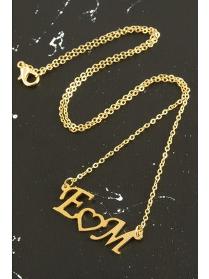 Zengezur Kişiye Özel Isim Yazılı Kolye-Sarı