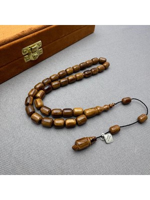 Faaris Beydun Usta Işçilikli Belçika Çubuk Malzeme Sıkma Kehribar Tespih