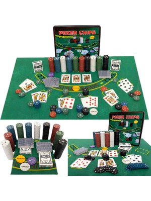 Luxury Royal Poker Set Metal Kutulu 500 Chip & 2 Iskambil Desteği ile Premium Casino Deneyimi | Elit Oyunculara Özel Vıp Seri