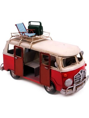 Dekoratif Metal Minibüs Vintage Vosvos Hediyelik