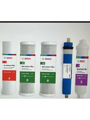 Bosch Profilo Su Arıtma 12 Aylık Bakım Filitre Seti WU11A2-WU01A-WU01A-SU01A2-WU11A-
