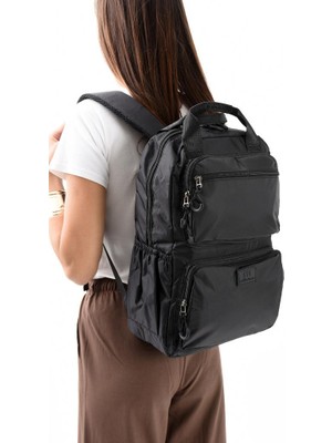 Unisex Günlük Sırt Çantası Paraşüt Kumaş Hafif Çok Cepli Yağmur Itici Kumaş 40*30 cm Okul Çantası